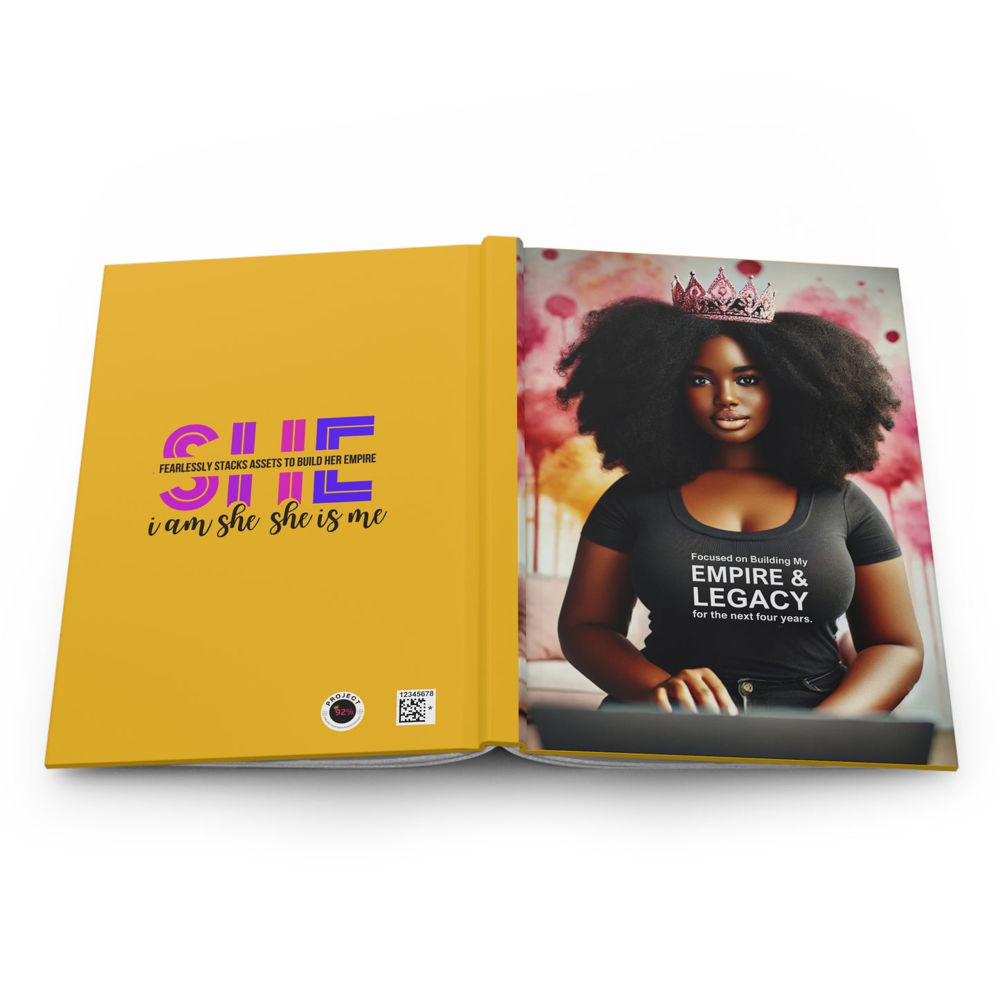 Focused on Building My Empire & Legacy Hardcover Journal Matte