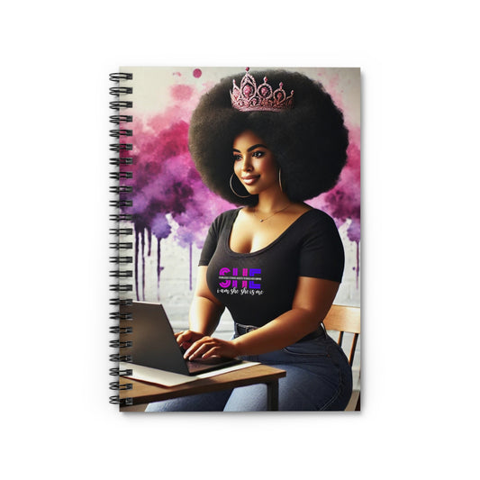 She Fearlessly Stacks Assets to Build Her Empire Spiral Notebook - Ruled Line