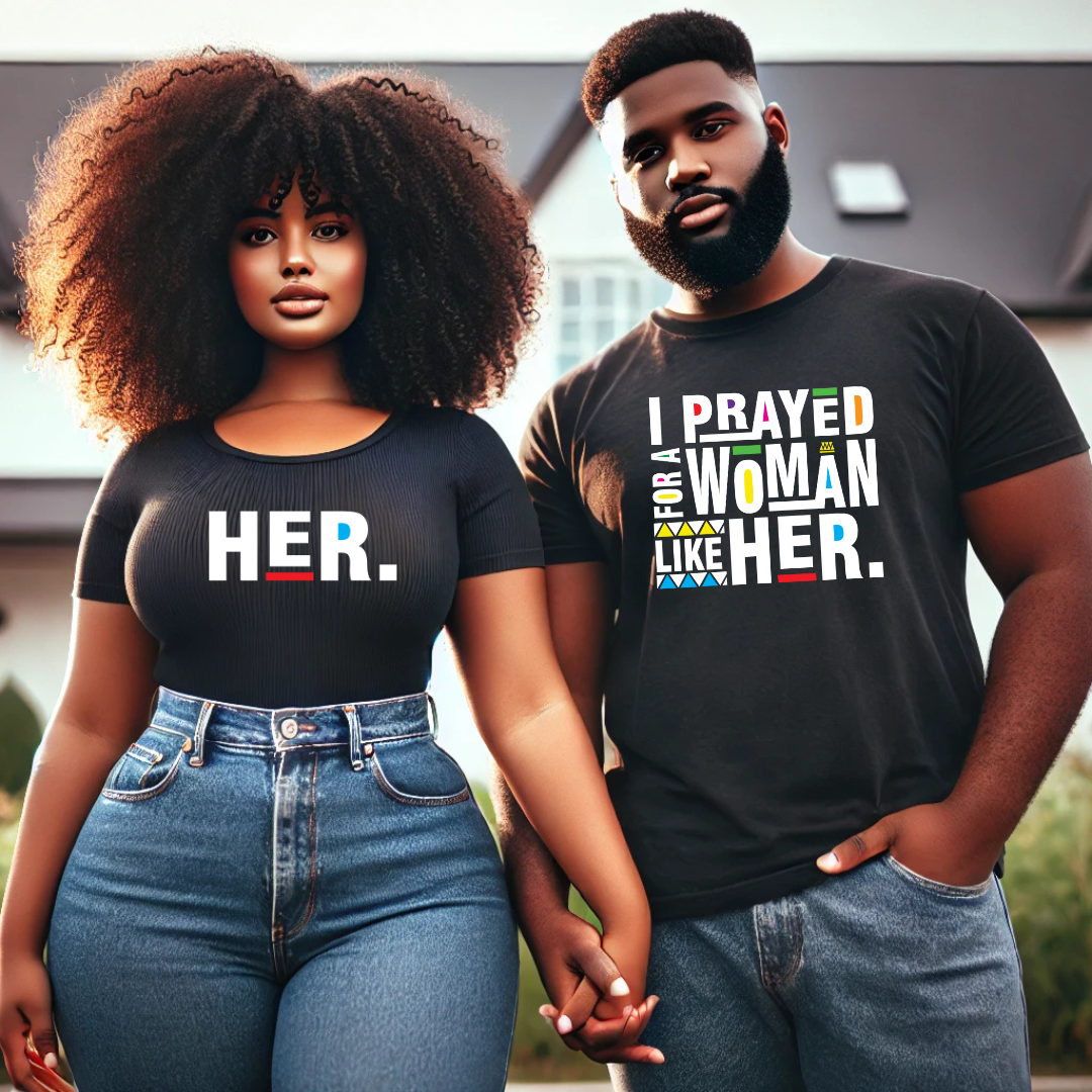 I Prayed for a Woman Like Her Adult Short Sleeve Tee